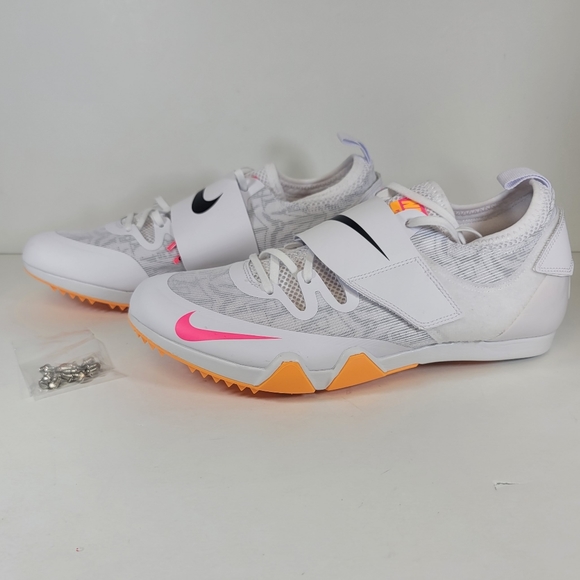 Nike Zoom Pole Vault Elite 3 Track Shoes AA1204-101 Spikes Included White rare